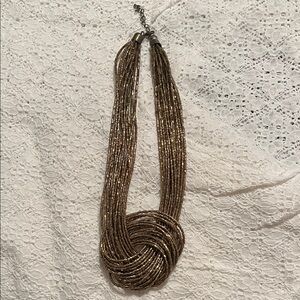 Elegant Gold Beaded Necklace